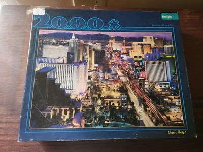 Vegas, Baby ! ~Buffalo Games 2,000 Piece Jigsaw Puzzle~USA~Bonus Poster~New