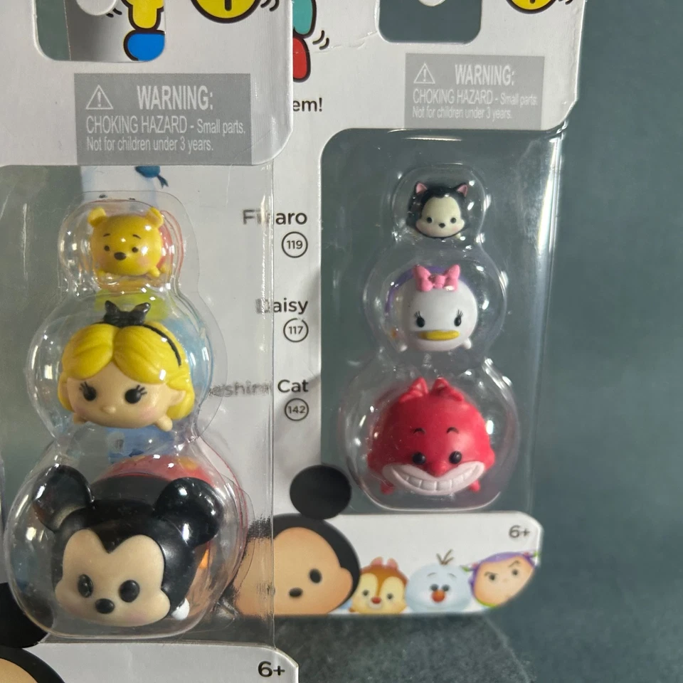 Disney Tsum Tsum Series 1 Jakks Pacific Vinyl Figure Lot Cheshire Tigger Stitch - Image 4 of 4