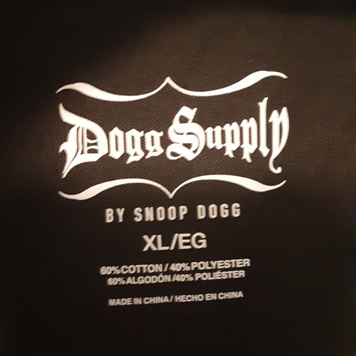 Maglietta Dogg Supply By SNOOP DOGG Snoop Doggy Dogg Rap Taglia XL Nera Hip Hop Y2K - Foto 2 di 6