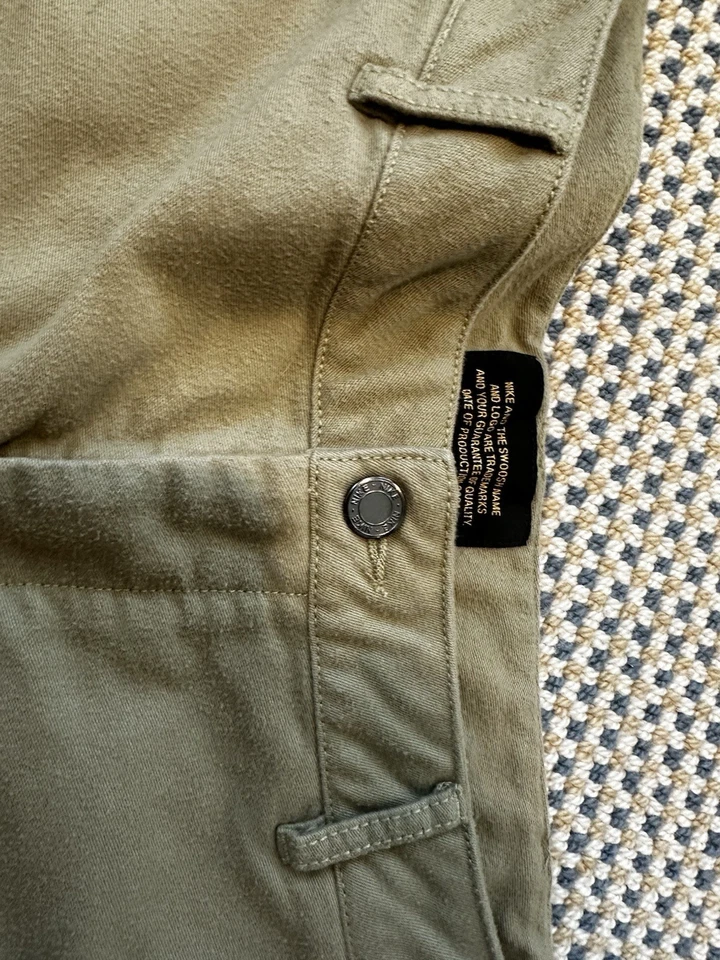 МУЖСКИЕ 36 x 31 - новый Nike жизни прямой ноги расслабленный грузовой брюки хаки - Изображение 4 из 4