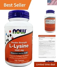 Brand New Supplements L-Lysine Hydrochloride 1000mg Unflavored