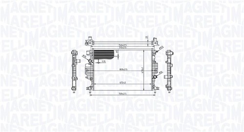 RADIATOR ENGINE COOLING 350213215800 FOR FORD MONDEO/V/Turnier/Hatchback 1.0L - Picture 2 of 9