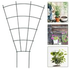 4pcs Green Metal Trellis for Climbing Plants Garden Flower Support Frame Rack
