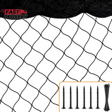 Bird Netting for Chicken Coop, 25'X50' with 2.4" Square Mesh Poultry Netting Hea