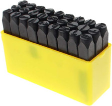 Uppercase Letter Metal Stamp Set, 5/16" (8Mm),26Pcs Alphabet A-Z, Iron Stamps Pu