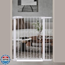 Fairy Baby 38" Extra Tall Baby Gate, 35.0"-37.80" Extra Wide Dog Pet Gate Ind