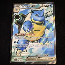 Pokémon TCG Blastoise Scarlatto e Viola EX 184/165 Ultra Rara Full Art