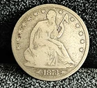 1873 CC Seated Liberty Half Dollar VG+ In Grade 100% Original Carson City Mint