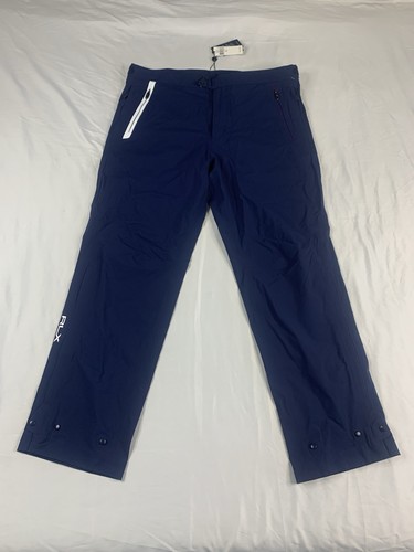RLX Ralph Lauren 3-lagige wasserdichte Regen Golfhose Herren XL blau $ 325 neu mit Etikett