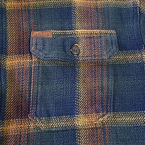 ORVIS Heavy Perfect Flanell Hemdjacke kariert Shacket Taschen Herren Gr. XL - Bild 6 von 13