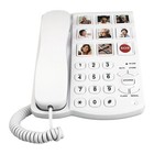 Corded Senior Phone Landline Telephone Handsfree Dialing Conversation Emergency