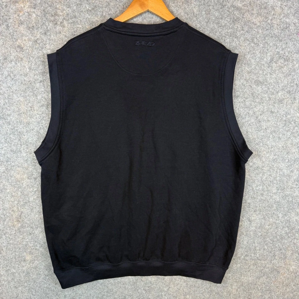 Ahead Vest Mens XL Black Pima Cotton PGA Championship Whistling Straits 2004 - Image 2 of 4