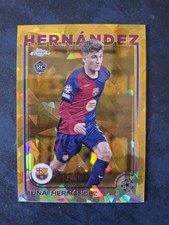 Unai Hernandez /50 Topps Chrome UCC 2024/25 Sapphire Edition FC Barcelona