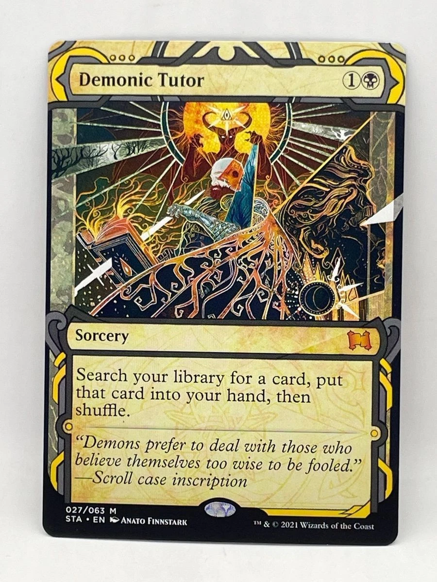 Demonic Tutor Magic: The Gathering Near Mint or Better Individual
