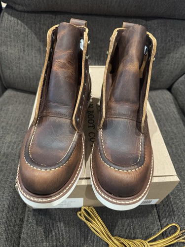 Truman Boot Co. Tobacco Snakebite Boot Size 7D Moc Toe Work Boot - Bild 8 von 10