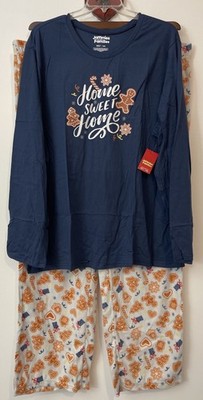 Jammies For Your Families Men 3xl Tall Blue  Home Sweet Home  PJ Set NWT! A3453