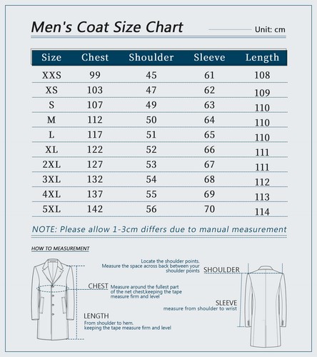 Abrigo largo de mezcla de lana para hombres de negocios Abrigo de invierno Prendas exteriores de tweed de doble botonadura - Imagen 7 de 14
