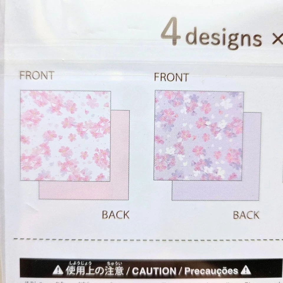 Daiso Sakura Double-sided Design Paper 40 Sheets Handmade Craft, Used - Image 3 of 4