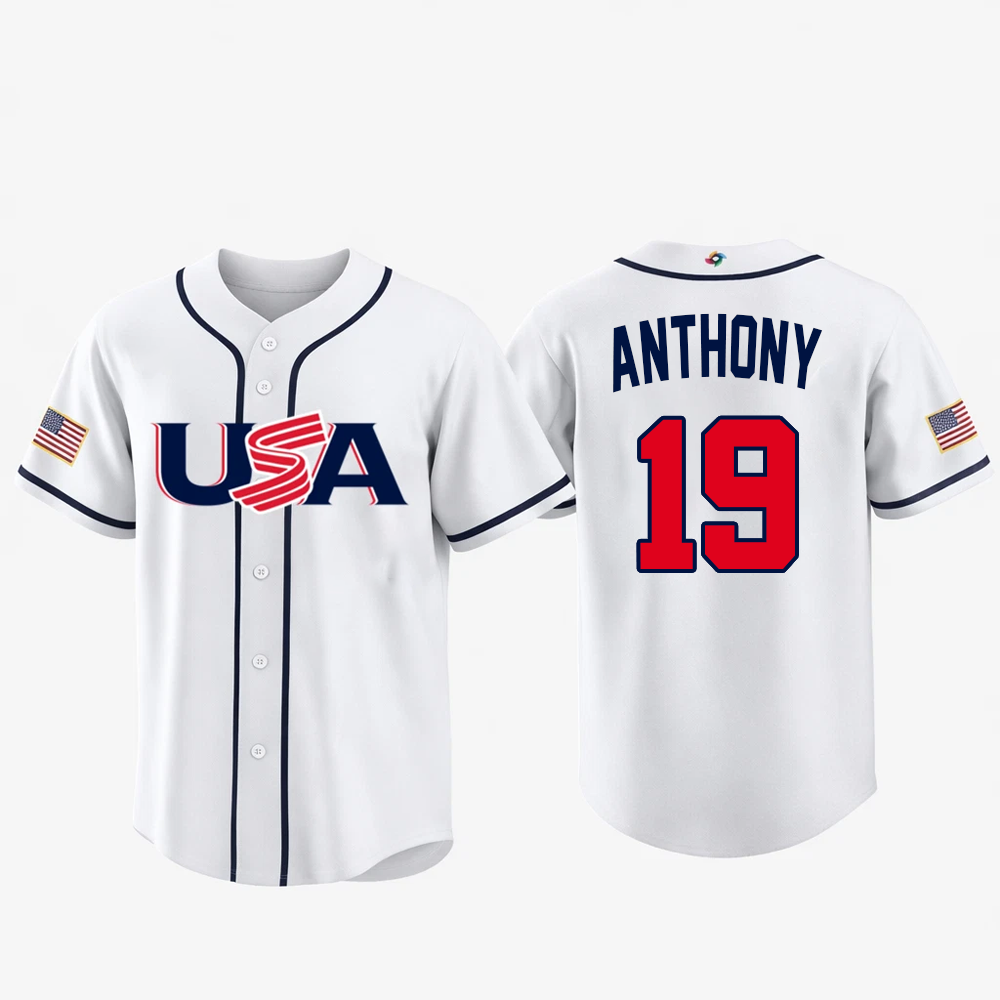Roman Anthony #19 Team USA Baseball Classic 2026 - S to 5XL