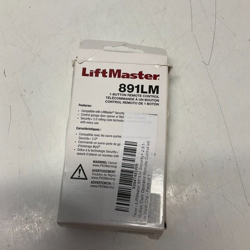 Telecomando apriporta garage 1 pulsante LiftMaster 891LM - Nuovo con scatola - Foto 2 di 2