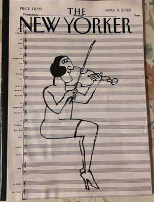 The New Yorker Magazine - April 11, 2022 -  Untitled, 1967  by Saul Steinberg