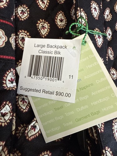 Bear Bradley Large Backpack Classic Black New NWT - Picture 4 of 10