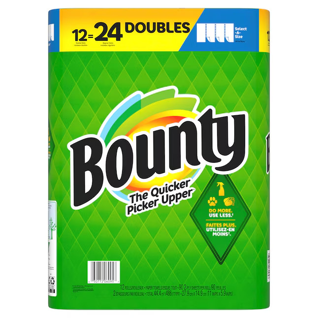 Bounty Doubles Select-a-Size 12 -Count Paper Towels