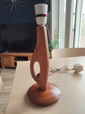 Vintage MCM Danish Teak Table Light.