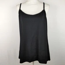 Lane Bryant Women's Classic Cami Tank Top Layering Cotton Plus 14/16 Black