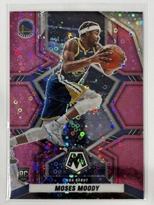 2021-22 Panini Mosaic NBA Debut Pink Fast Break Prizm #277 Moses Moody /20 (RC)