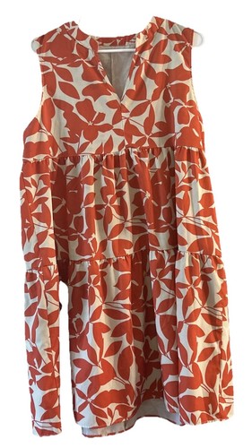 Womens V Neck Sleeveless A-Line Dress Ladies Hawaiian Floral Summer Sundress XL - Bild 2 von 8