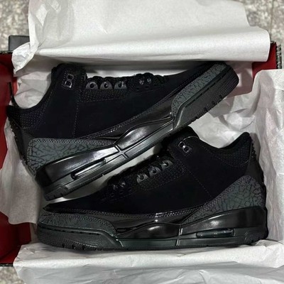 Size 8 - Air Jordan 3 Retro 2025 Black Cat for sale online
