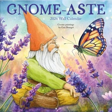 Turner Licensing,  Gnome-Aste 2026 Wall Calendar, 12'' X 12'', 12-Month Calendar