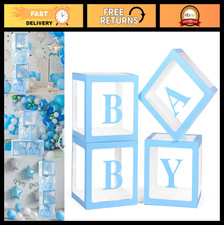 Transparent Baby Boxes with Letters for Baby Shower, Gender Reveal  Birthday De