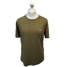 Hugo Boss Classic T-Shirt Green Round Neck Bnwot UK Men's L