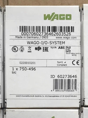 New Factory Sealed WAGO 750-496 PLC Module 750-496 750-496 - Picture 1 of 3