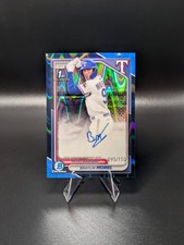 2024 Bowman Chrome #CPA-BM Braylin Morel Blue Raywave Refractor Auto #/150