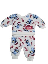 Bluey Fleece 2 Piece Holiday Pj Set Baby 0-3 Months Euc
