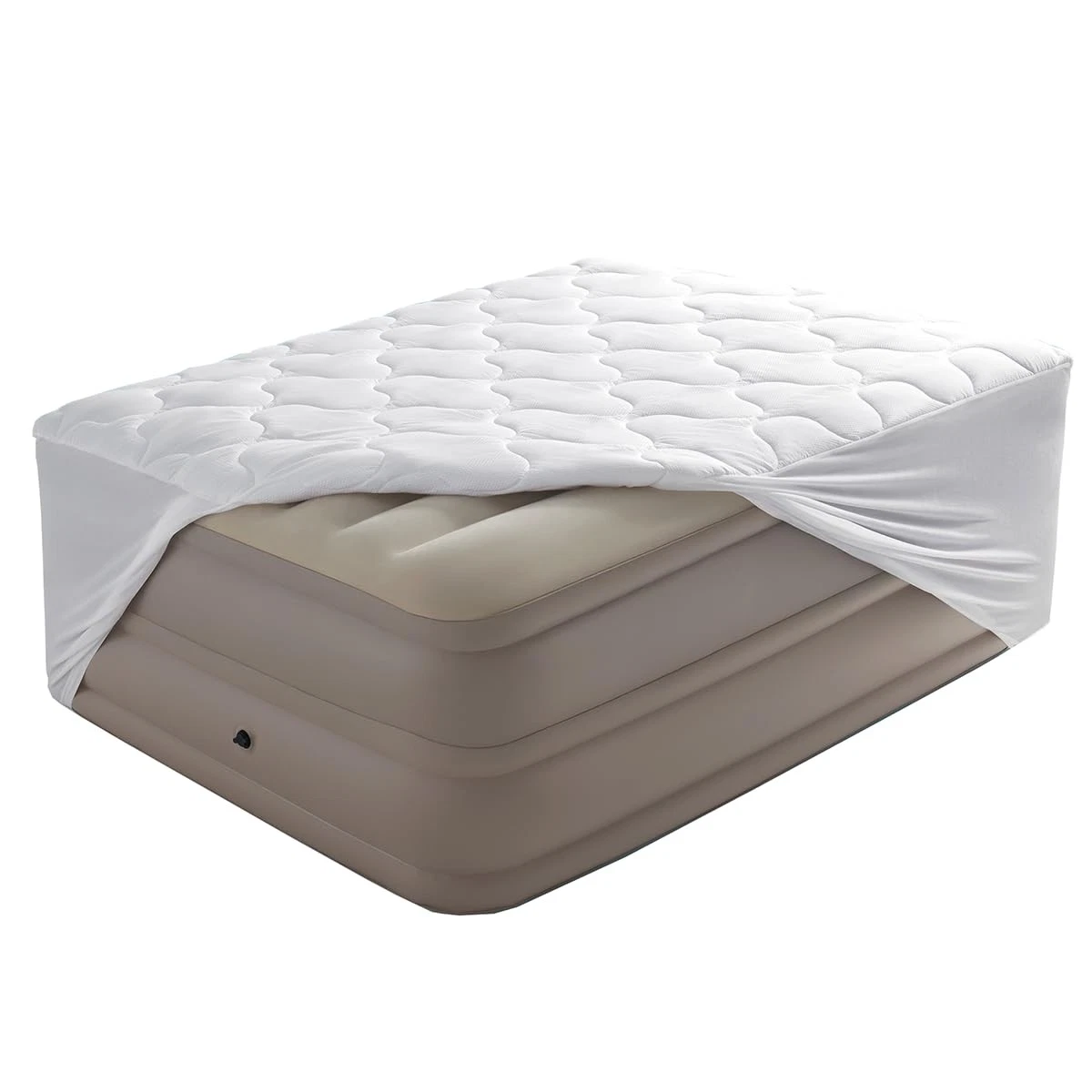 Queen Mattress Pad Quilted Mattress Topper Air Mattress Cover, Breathable and...