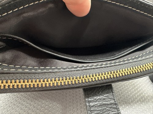 Vintage Used Lucky Brand black leather purse crossbody RN #80318 CA#56897 - Picture 4 of 7