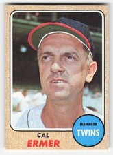 Cal Ermer 1968 Topps #206 Minnesota Twins GD
