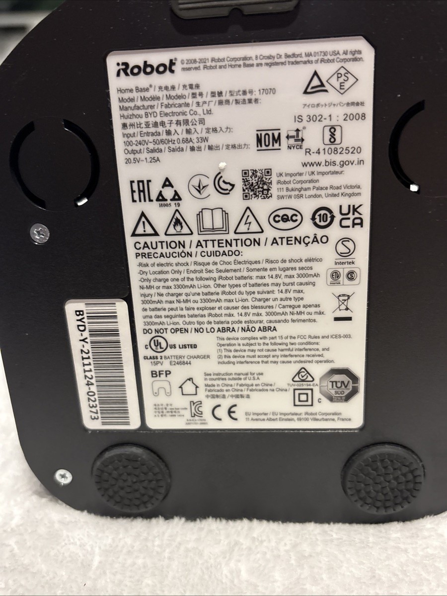 iRobot Roomba 17070 Home Base Charger Dock e6 i3 i4 i5 i6 i7 860