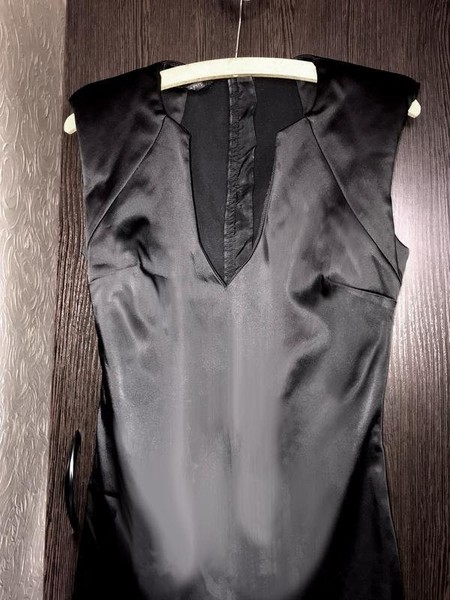Women Patrizia Pepe Dress Black Satin 38 / M / 46