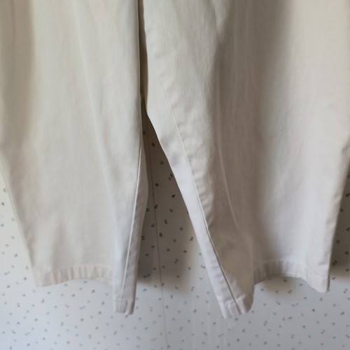 LL Bean Capri Pants Womens Plus Size 24W Tan Straight Chino Khaki Regular Cotton - Picture 6 of 12