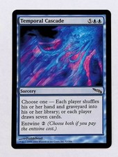 Temporal Cascade Magic the Gathering Mirrodin Sorcery Rare