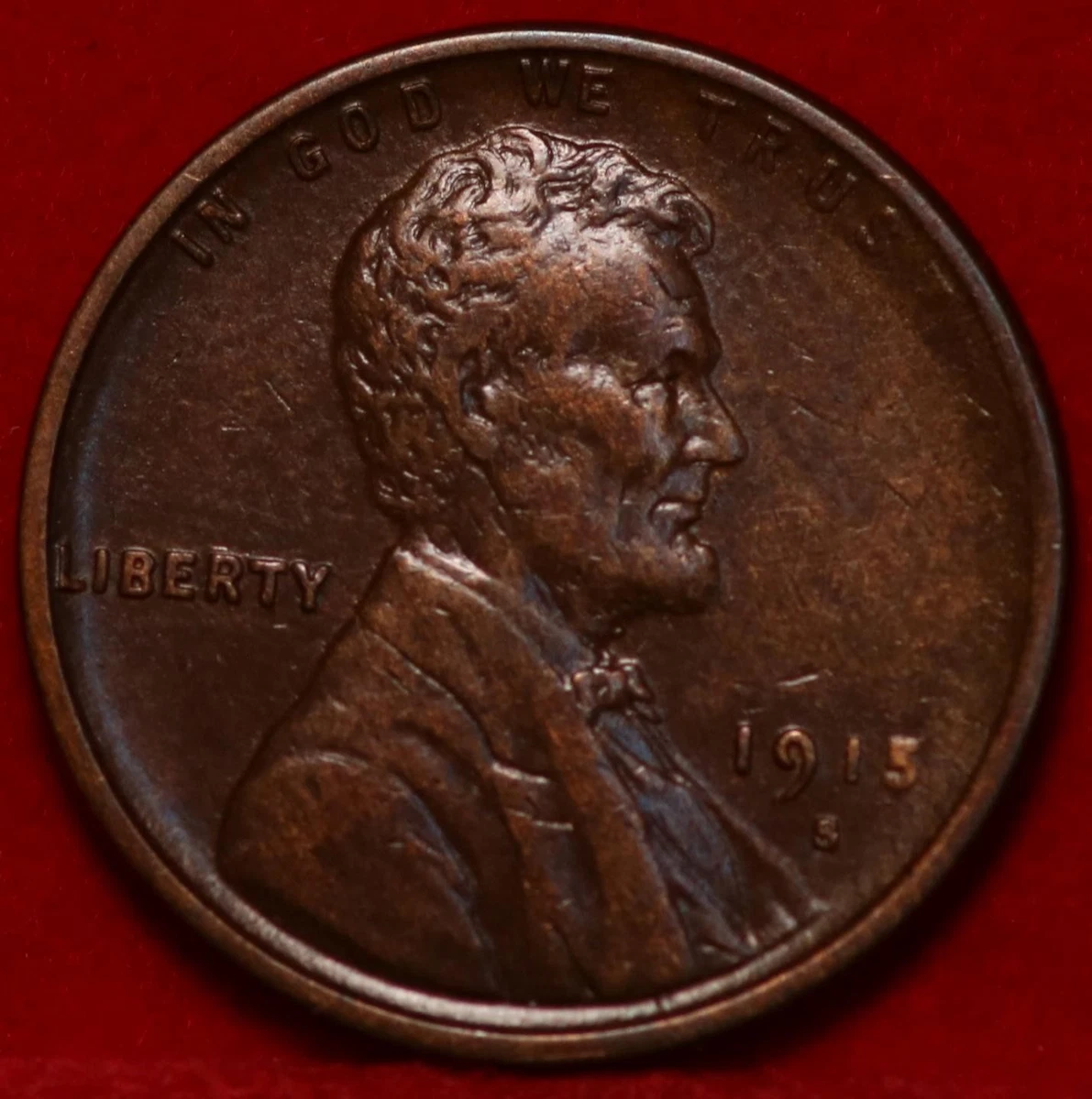 San Francisco 1915 Year Lincoln Wheat US Small Cents (1909-1958