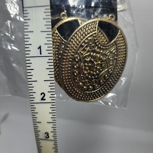 Earring Lot 4 Pair Gold Tone Blue Tassel Yellow Seed Bead Orange Brown Resin NWT - Picture 5 of 9