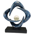 Modern Home Decor Abstract Decorative Sculpture Decorations for Living Blue