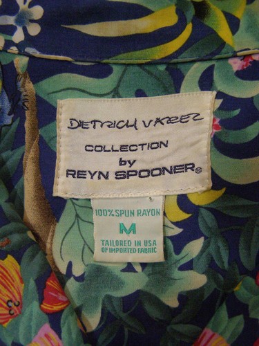 Camisa Reyn Spooner Dietrich Varez Hawaiana Aloha Multicolor Flores Rayón Talla M - Imagen 5 de 8