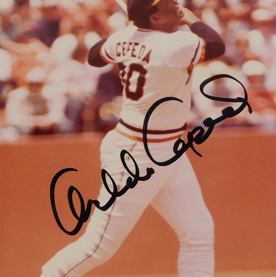 Orlando Cepeda Signed 8 x 10 Color Photo Pose #1 Giants JSA Auto - Image 2 of 3